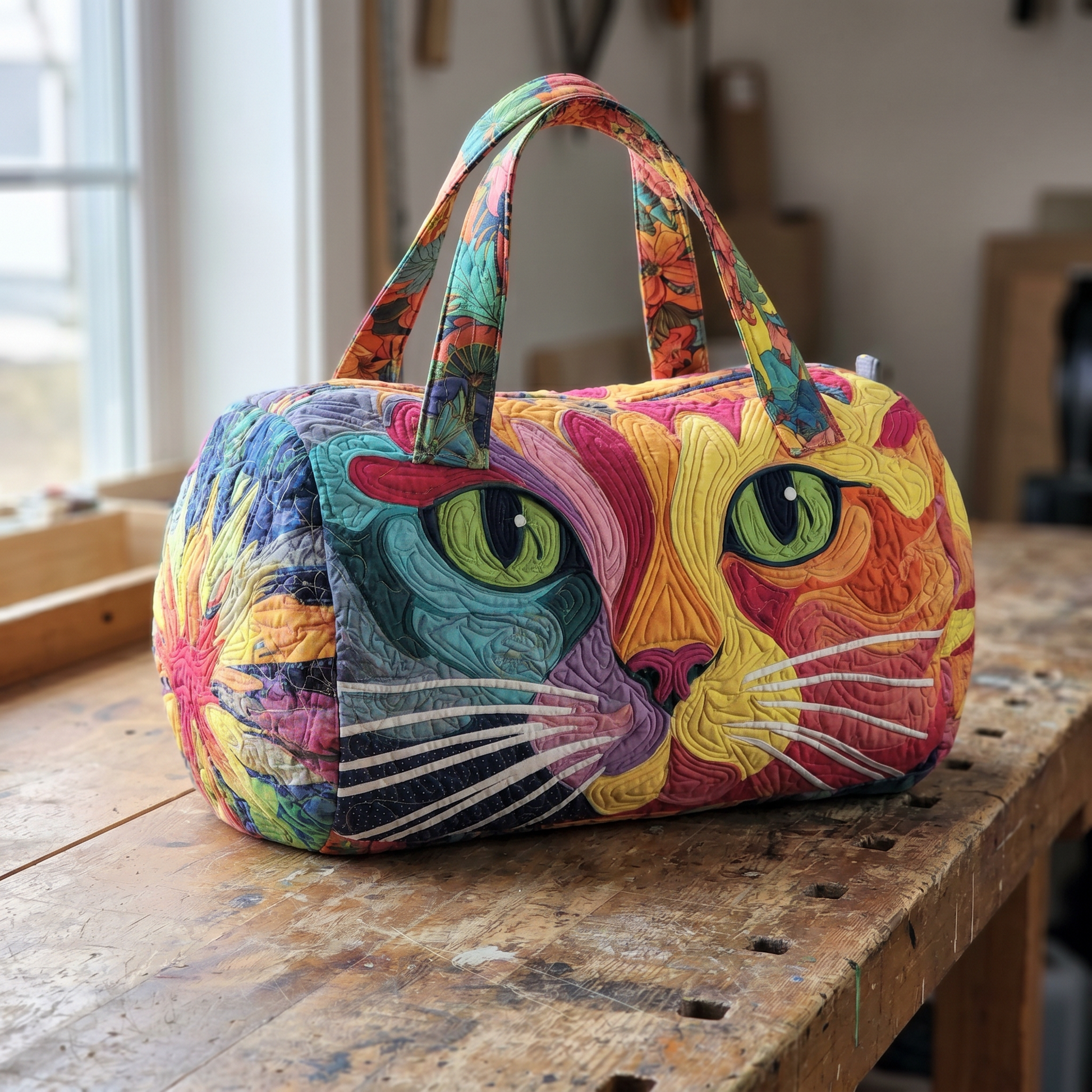 Rainbow Cat cat tote bag