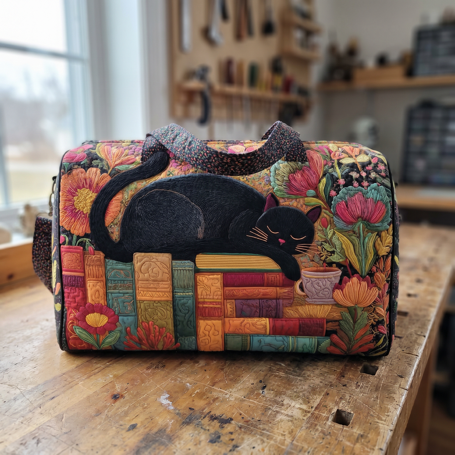 Library Cat Meave tote