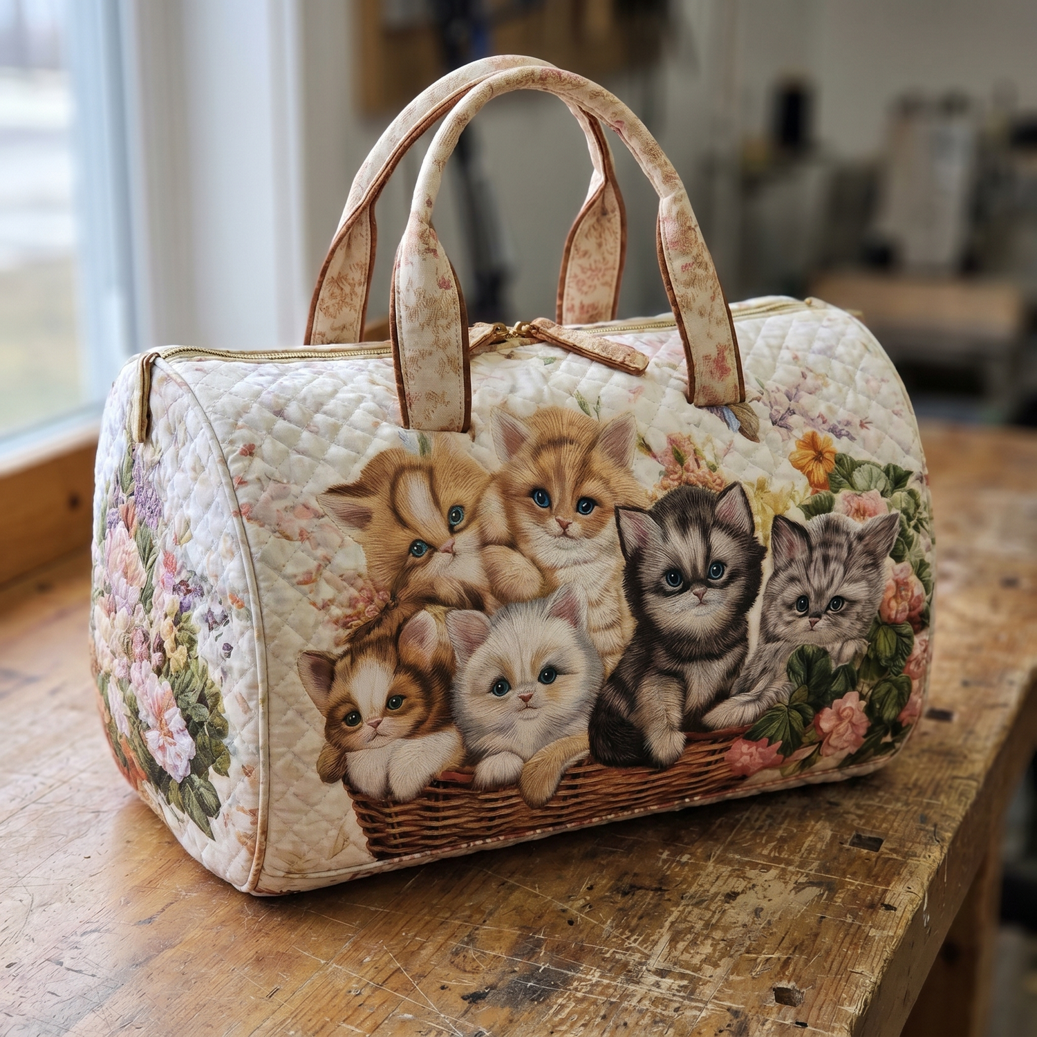 Vintage Kittens Meave tote